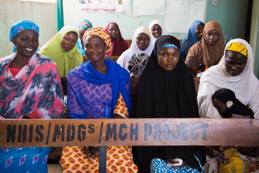 The anti-choice movement in Nigeria creates barriers for women trying to access reproductive healthcare, like these women pictured waiting for services at an MSI outreach site.